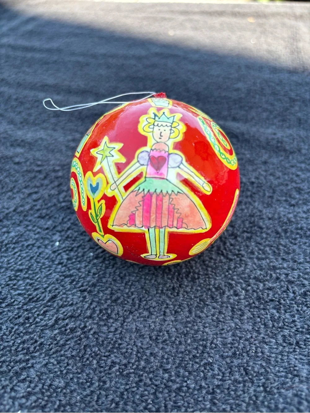 Crate & Barrel hand painted Nutcracker Christmas ornaments paper mache decor